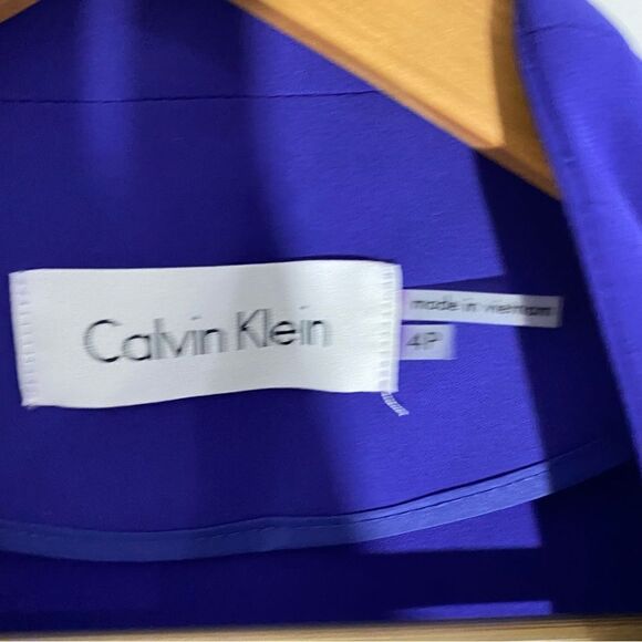 Calvin Klein Women’s Royal Blue Waterfall Front Softshell Jacket - Picture 3 of 4